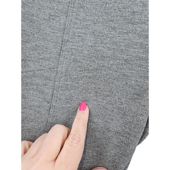 Athleta Ponte Moto 2.0 Legging Pants Zippers Skinny Ankle Mid Rise Women 10 Gray - Picture 10 of 16
